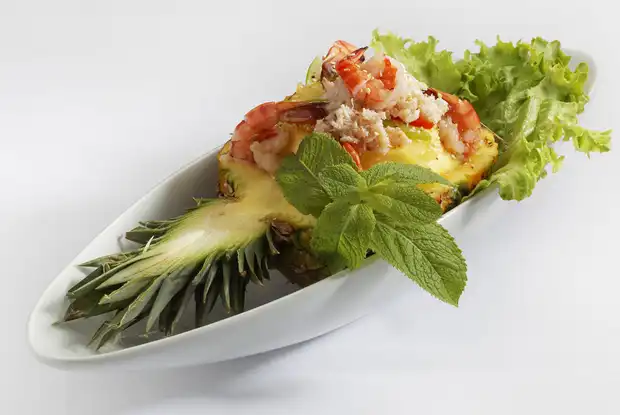 entree-gambas-legumes restaurant asiatique besançon